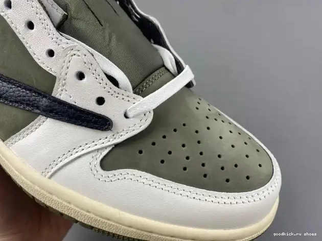 TRAVIS 1 OLIVE OG MEDIUM JORDAN DM7866-200 LOW SCOTT AIR X 0507
